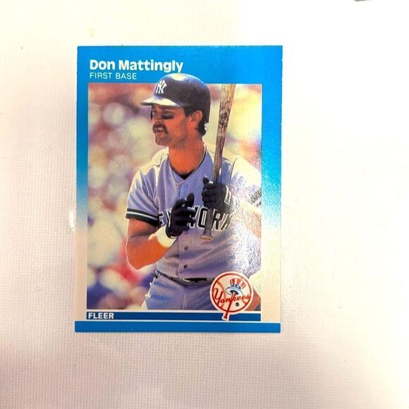 1987 fleer glossy don mattingly #104 mint condition gem rate of 27% - Picture 1 of 3